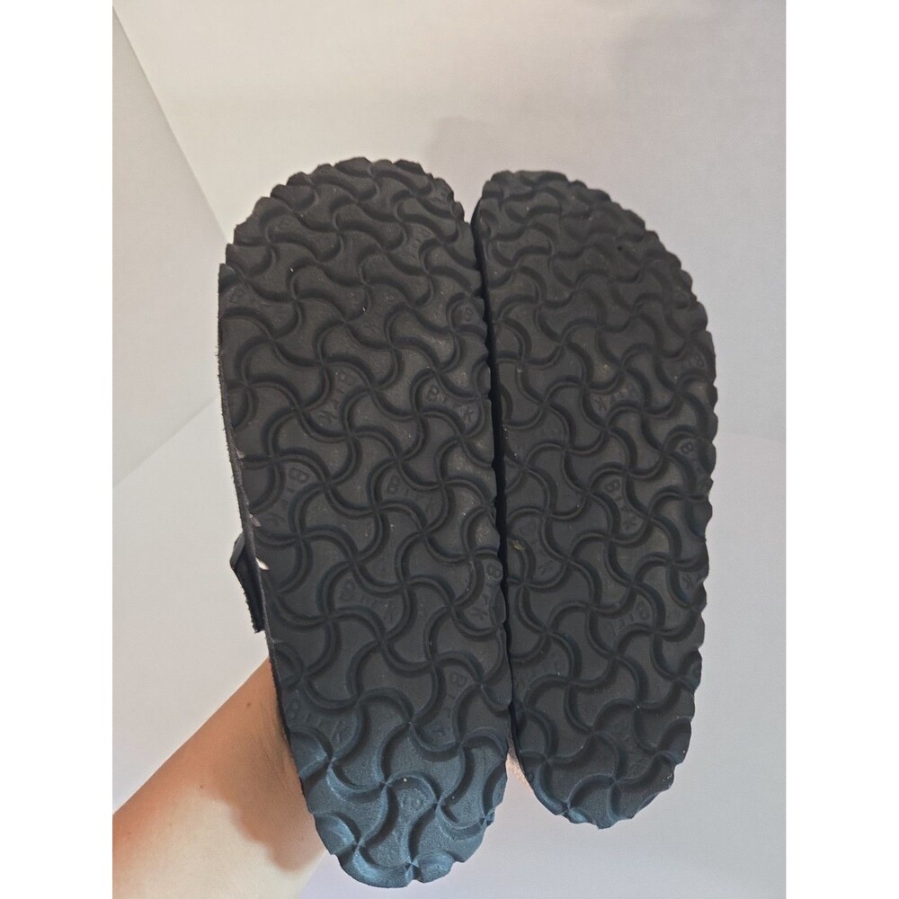 BIRKENSTOCK Boston black suede Soft Footbed clogs shoes Unisex 39 US 8 W/ 7M - Picture 6 of 8
